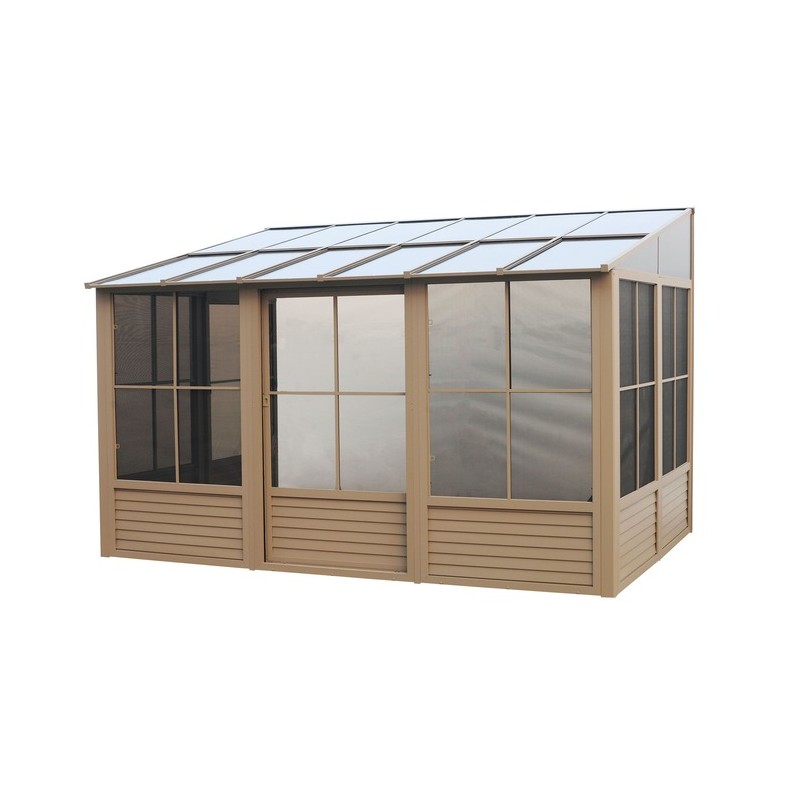 Gazebo Penguin Florence - Wall Mounted Solarium 10x12 Polycarbonate Roof (W1209-12)