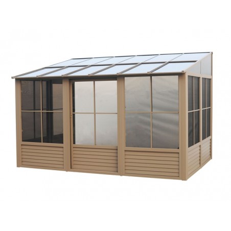 Gazebo Penguin Florence - Wall Mounted Solarium 10x12 Polycarbonate Roof (W1209-12)