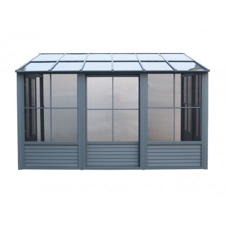 Gazebo Penguin Florence - Wall Mounted Solarium 10x16 Polycarbonate Roof  (W1610-32)