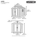 Lifetime 8' x 10' Outdoor Storage Shed Kit (6405)