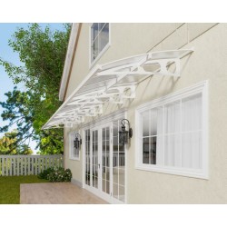 Palram - Canopia Bordeaux 6690 29' x 4' Awning - White/Clear (HG9599)