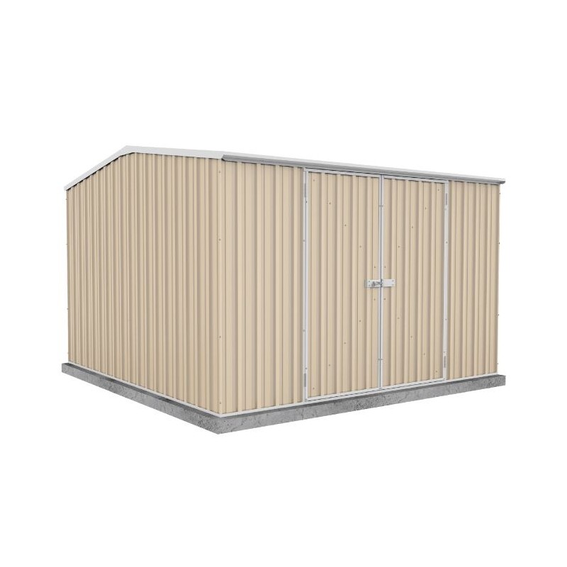 Absco Premier 10 x 10 Metal Storage Shed - Classic Cream (AB1008)