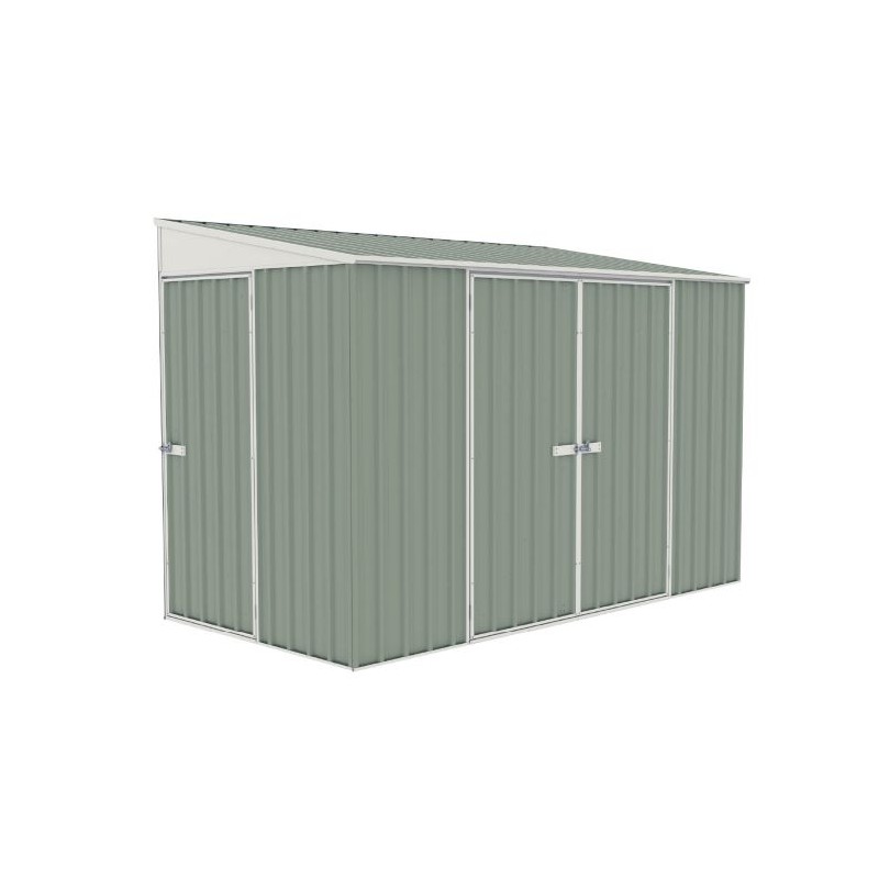 Absco Durango 10 x 5 Metal Bike Shed - Pale Eucalypt  (AB1103)