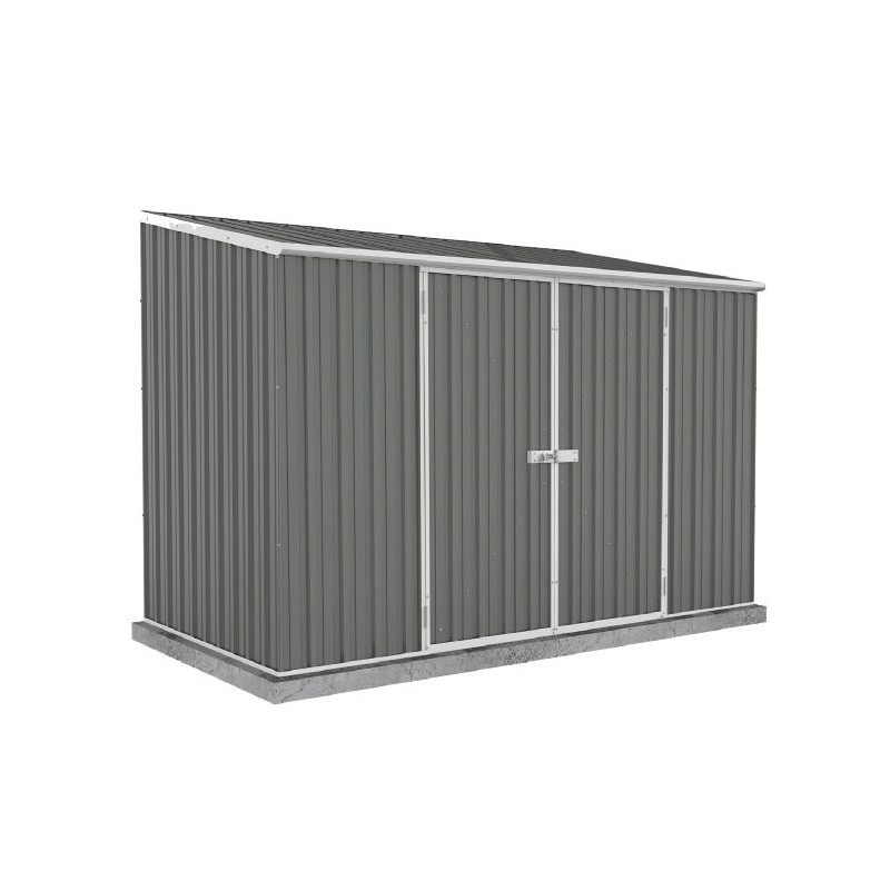 Absco Double Door Space Saver 10 x 5 Metal Garden Shed - Woodland Gray (AB1111)