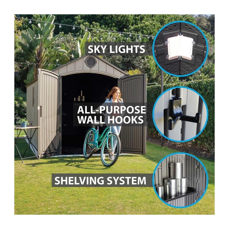 Lifetime 8 X 17.5 Outdoor Storage Shed (60352)