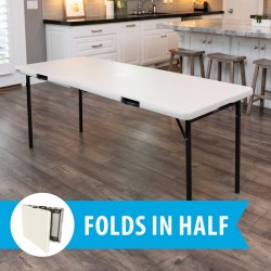 Lifetime Commercial 2 Packs 6-Foot Fold-In-Half Table (80935)