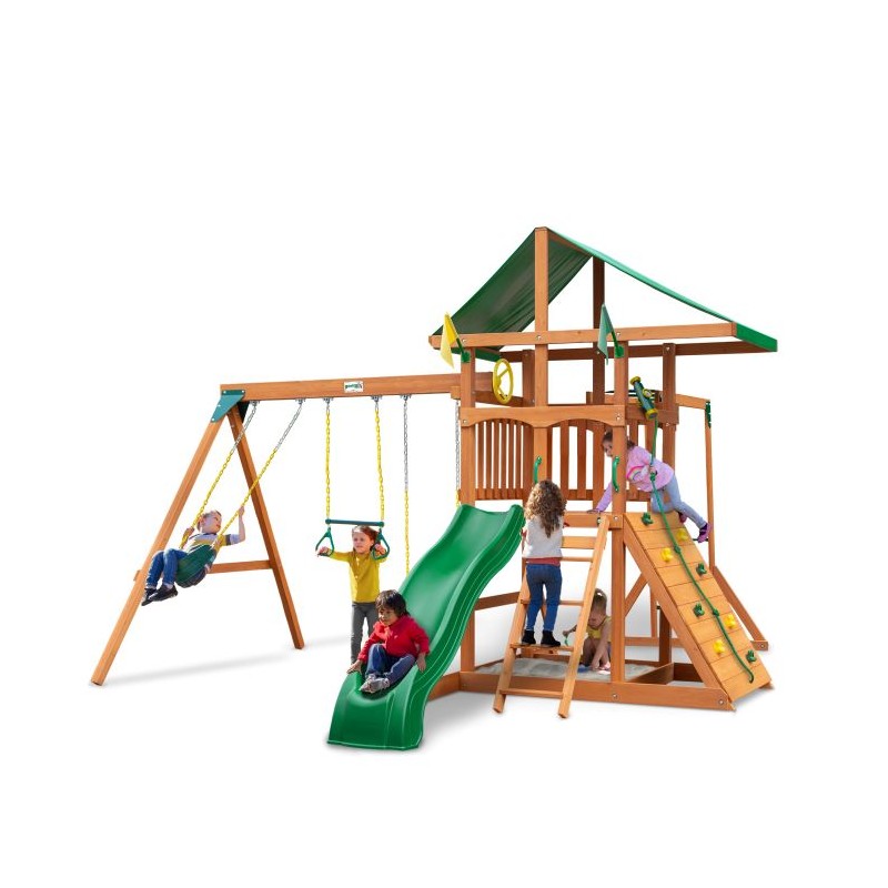 Gorilla Outing w/ Monkey Bars w/ Deluxe Green Vinyl Canopy (01-1067)