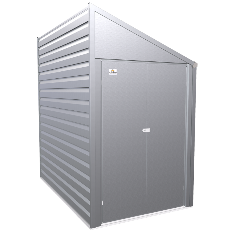 Yardsaver 4 x 7 ft Steel Storage Shed Pent Roof Galvalume (YS47AB)