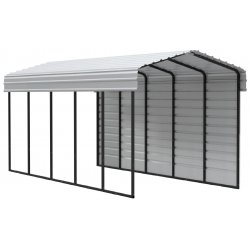 Arrow Carport 10 x 24 x 09 1-sided enclosure -Eggshell (CPH102409ECL1)