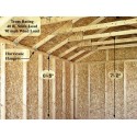 Fairview 12x16 Wood Storage Shed Kit - ALL Pre-Cut (fairview_1216)