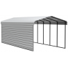 Arrow Carport with 1-sided enclosure 12x29x09- Eggshell (CPH122909ECL1)