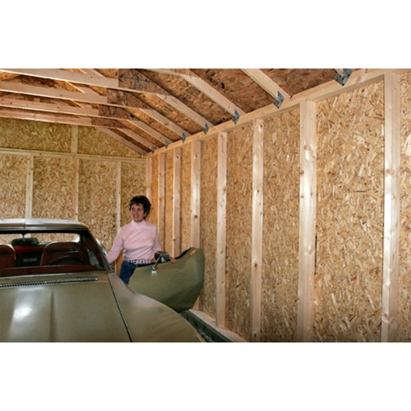 Best Barns Greenbriar 12x24 Wood Garage Shed Kit - All Pre 