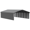 Arrow 20x29x07 2-sided Enclosure Galvanized Steel Carport Kit- Charcoal CPHC202907ECL2 Arrow 20x29x07 2-sided Enclosure Galvanized Steel Carport Kit- Charcoal CPHC202907ECL2