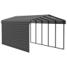 Arrow 1-Sided 12x24x9 Galvanized Steel Carport Kit - Charcoal (CPHC122409ECL1) Arrow 1-Sided 12x24x9 Galvanized Steel Carport Kit - Charcoal (CPHC122409ECL1)