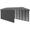 Arrow 2-Sided 12x29x9 Steel Carport Kit - Charcoal (CPHC122909ECL2)