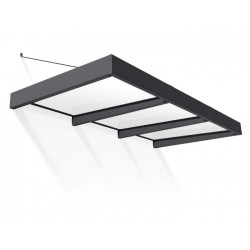 Palram - Canopia Sophia XL 3000 9' x 5' Awning Kit - Gray/Mist (HG9533)