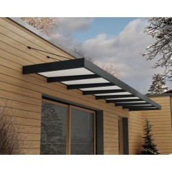 Palram - Canopia Sophia XL 8000 25' x 5' Awning - Gray/Mist (HG9538)
