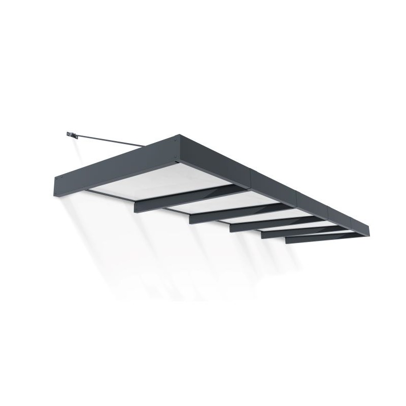 Palram - Canopia Sophia XL 5000 15' x 5' Awning Kit - Gray/Mist (HG9535)