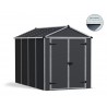 Palram - Canopia Rubicon 6' x 10' Shed - Gray (HG9710GY-1B)