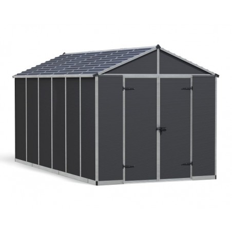 Palram - Canopia Rubicon 8' x 15' Shed - Gray (HG9733GY) Palram - Canopia Rubicon 8' x 15' Shed - Gray (HG9733GY)