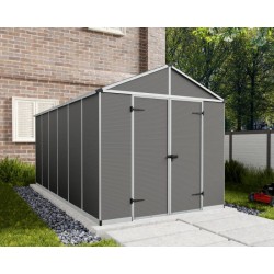 Palram - Canopia Rubicon 8' x 15' Shed - Gray (HG9733GY)