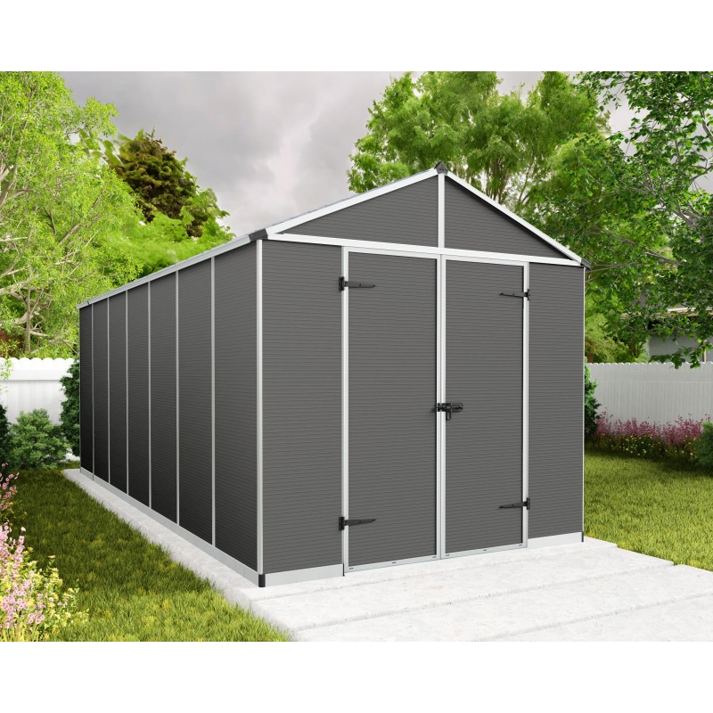 8x20 Palram Canopia Rubicon Shed - Gray (HG9735GY)