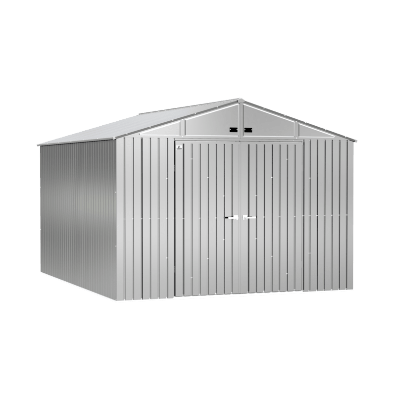 Arrow Elite 10x12 Steel Storage Shed - Silver (EG1012AB)