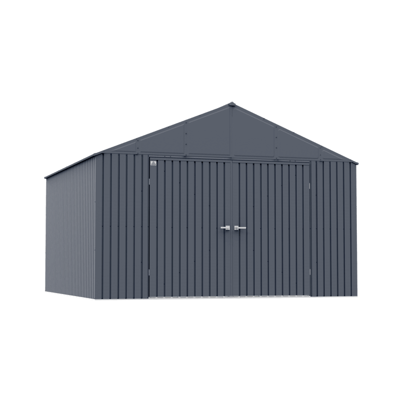 Arrow Elite 12x12 Steel Storage Shed Kit - Anthracite (EG1212AN)