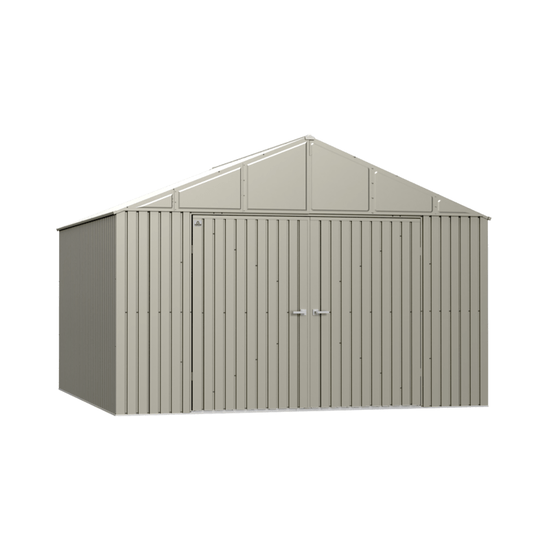 Arrow Elite 12x14 Steel Storage Shed- Cool Grey (EG1214CG)