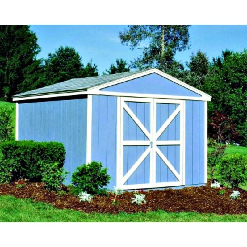 Handy Home Somerset 10x12 Wood Storage Shed Kit with 