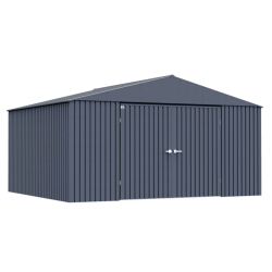 Arrow Elite 14x14 Steel Storage Shed - Anthracite (EG1414AN)