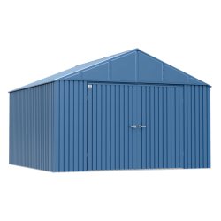 Arrow Elite 14x14 Steel Storage Shed - Blue Grey (EG1414BG)