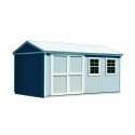Handy Home Somerset 10x14 Wood Storage Shed Kit with Flexible Door Locations - Floor Kit Included (18415-4)