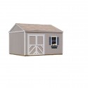 Handy Home Columbia 12x12 Wood Storage Shed w/ Flexible Door locations - Floor Included (18217-4)