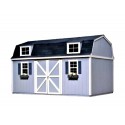 Handy Home Berkley 10x16 Wood Storage Shed w/ Floor - Barn Style (18515-1)