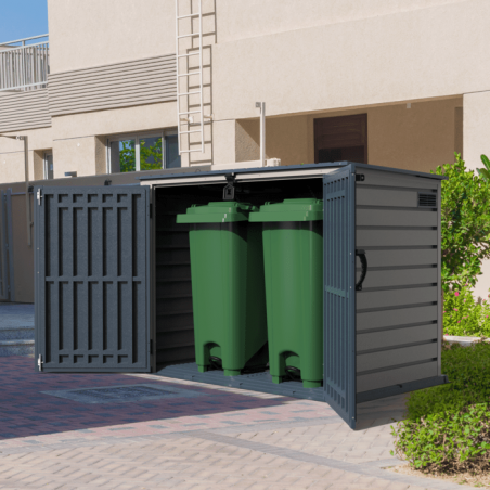 Duramax MultiStore 6x3 Vinyl Recycle Bin Shed Kit (90225)