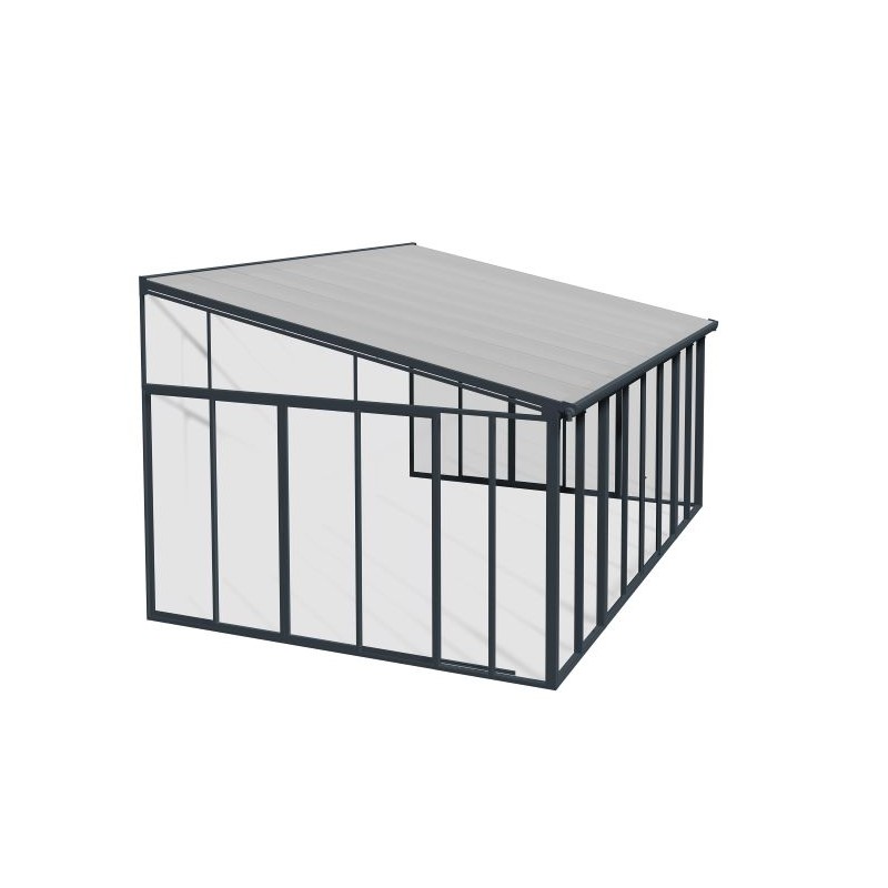 Palram - Canopia 13'x14' SanRemo Patio Enclosure Kit - Gray/Clear (HG9063)
