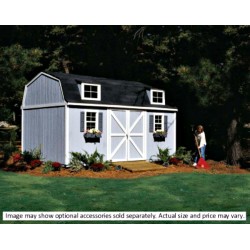 Handy Home Berkley 10x18 Wood Storage Shed w/ Floor - Barn Style (18424-6)