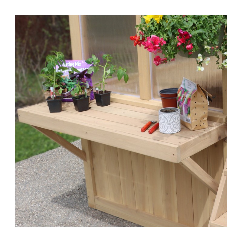 Yardistry Meridian Greenhouse Workstation (YM11816COM)