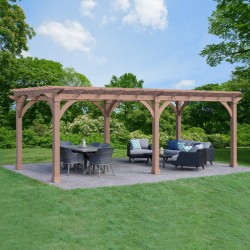 Yardistry 12x24 Cedar Wood Pergola Kit (YM12778)