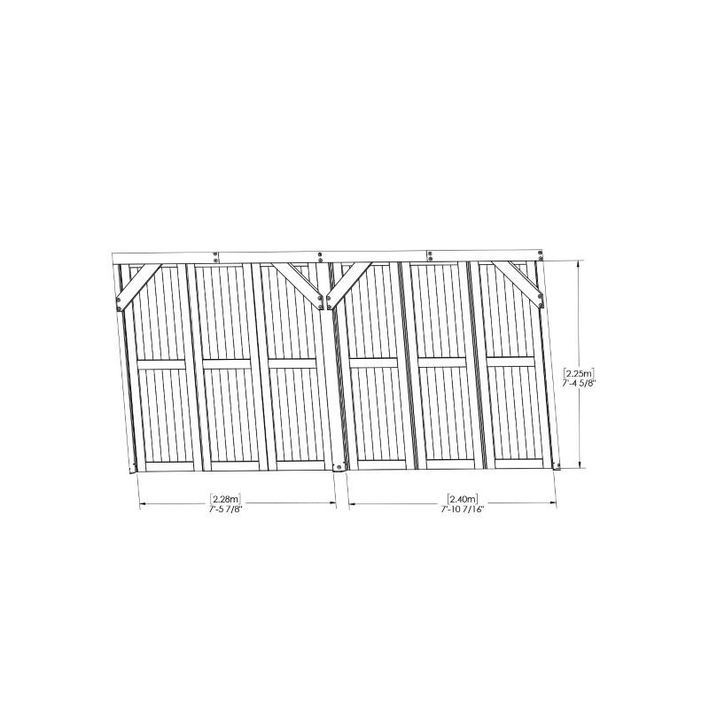 Yardistry Privacy Wall Kit for Multi-Purpose Shade Structure (YM12728COM)