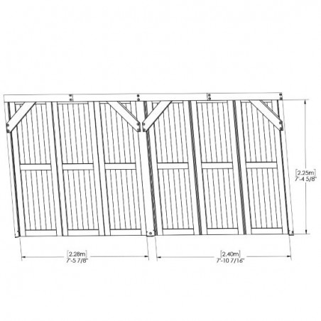 Yardistry Privacy Wall Kit for Multi-Purpose Shade Structure (YM12728COM)