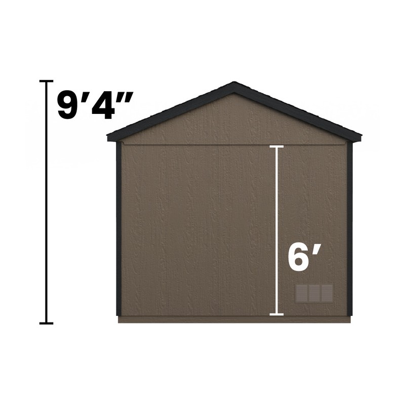 Handy Home Avondale 10x8 Wood Storage Shed Kit with Floor and Window (18242-6)