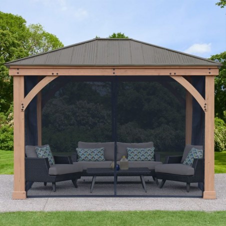 Yardistry 12 x 10 Gazebo Mesh Netting Kit (YM12938XCOM)