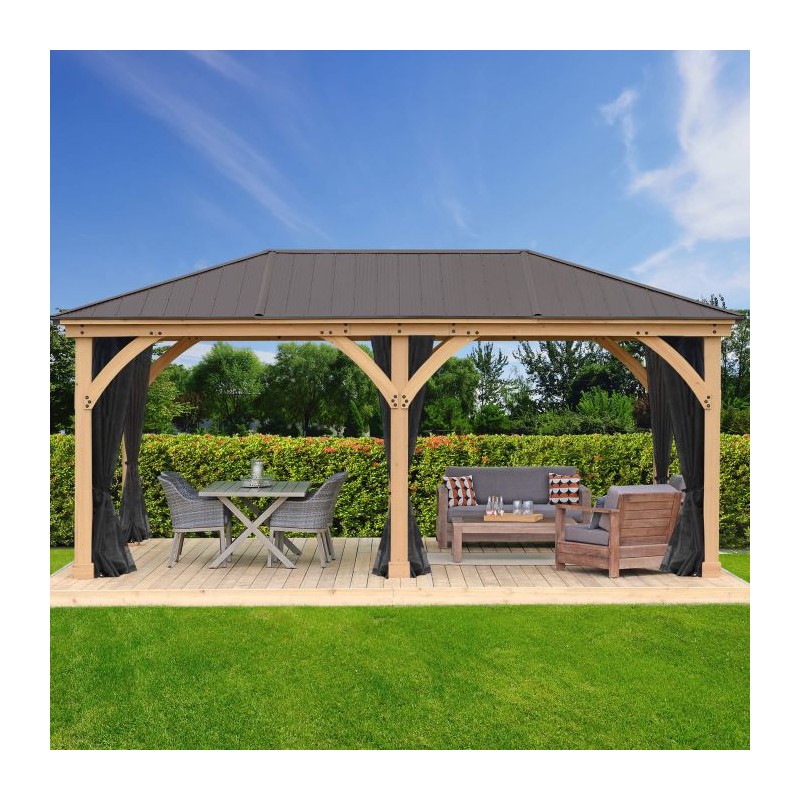 Yardistry Meridian 12 x 24 Gazebo Mesh Netting Kit (YM12789COM)