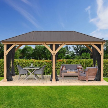Yardistry Meridian 12 x 24 Gazebo Mesh Netting Kit (YM12789COM)