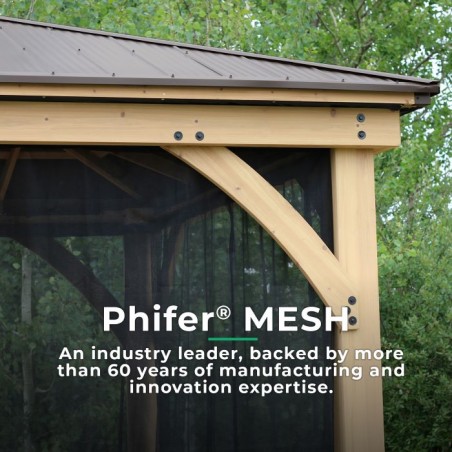 Yardistry Meridian 12 x 24 Gazebo Mesh Netting Kit (YM12789COM)