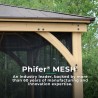Yardistry Meridian 12 x 24 Gazebo Mesh Netting Kit (YM12789COM)