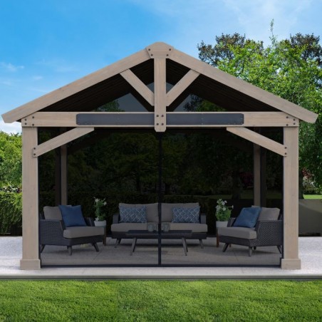 Yardistry Timber Frame Pavilion 16 x 14 Mosquito Mesh Kit (YM12928COM)