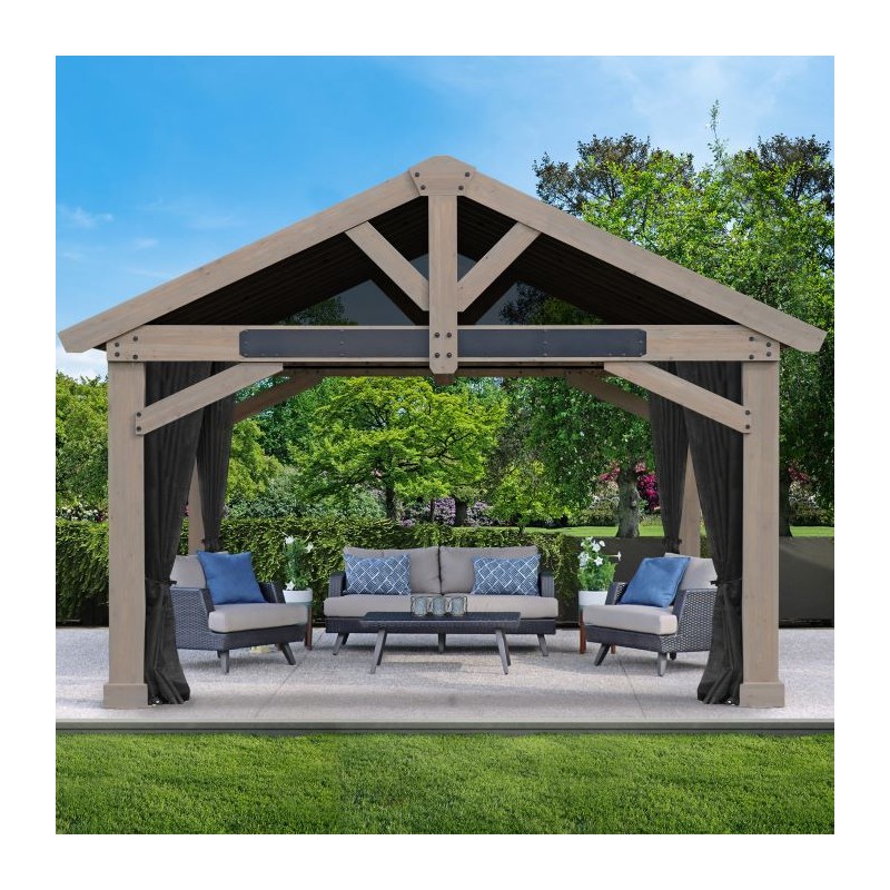 Yardistry Timber Frame Pavilion 16 x 14 Mosquito Mesh Kit (YM12928COM)